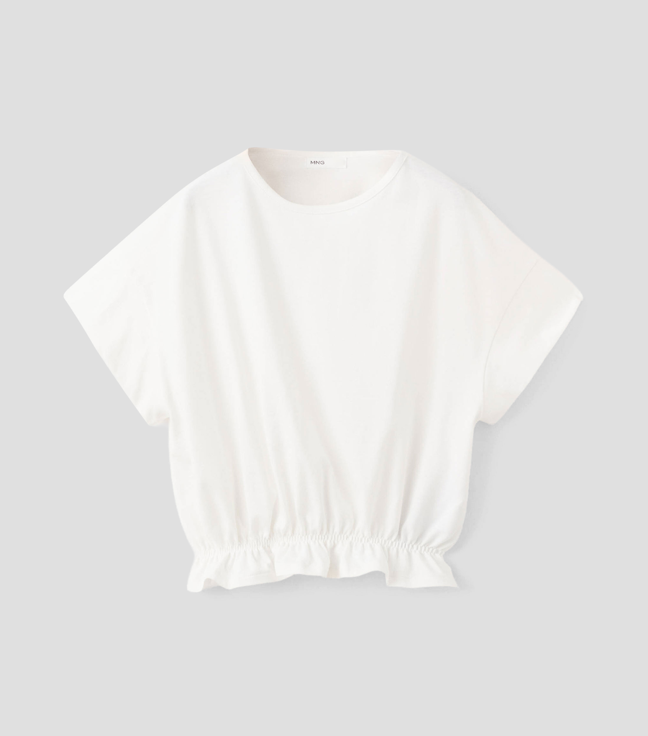 Playera cuello redondo manga corta lisa Niña